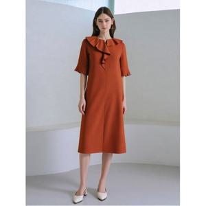 [아날도바시니](아날도바시니) 프릴넥 H핏 원피스(AW07OP02M)