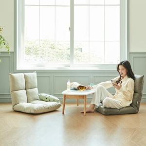 휴 조이 좌식의자 스톤그레이