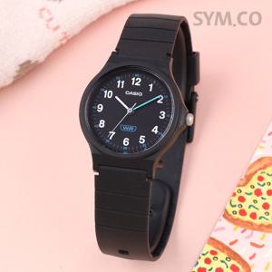 카시오 LQ-24B-1B 클래식 아날로그 바이오레진 팝 블랙 수능 수