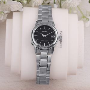 카시오 LTP-V002D-1A 데일리 심플 아날로그 정장 여자 메탈 시계