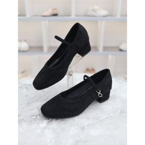 [블리아르]가죽 스웨이드 메리제인 펌프스힐 4cm BLMD500074-1