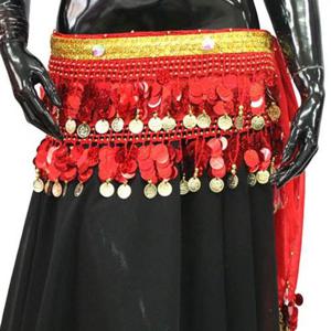 바지 BDSP5801 비닐코인 2단힙스카프 스커트 댄스 보석 공