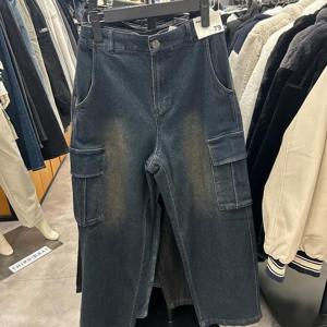 서드케이 HC04 카고 와이드 청바지 MP6-DU162(인디고)