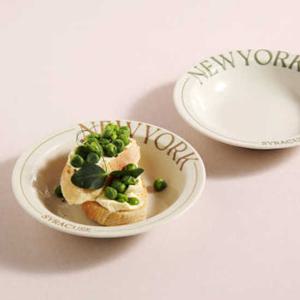 [시라쿠스]레터링 플레이팅 테이블웨어 홈카페 구프 찬기 15cm (2color)