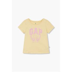 [갭키즈]멀티 로고 코튼 티셔츠_옐로우 5224126551