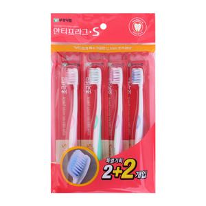 부광약품 안티프라그 S 초극세모 칫솔 2+2개입