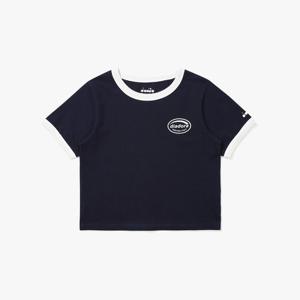 [디아도라] 위켄드 링거 반팔 티셔츠 우먼 NAVY
