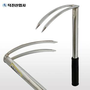 덕진 일체형 (두발괭이) 잡초제거 텃밭 농기구