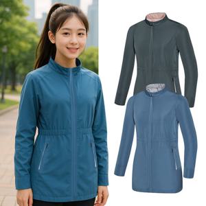 콜핑 여성 봄 광택감 중기장 등산 경량 바람막이 자켓 KSC624RJ3W
