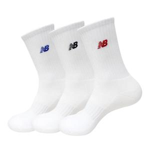 뉴발란스 플라잉로고 남자 3켤레 세트 크루 삭스 스포츠 양말 NBGEDAB111-10
