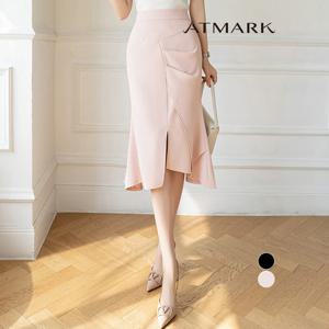 ATMARK 언발핀턱포인트머메이드스커트_AA51SK011G