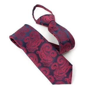 [레디핏]빅 페이즐리 레드 자동넥타이_GA5071