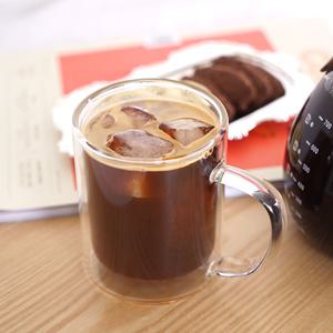 더블월 이중 내열 유리컵 300ml 클리어 머그컵 유리 머그잔