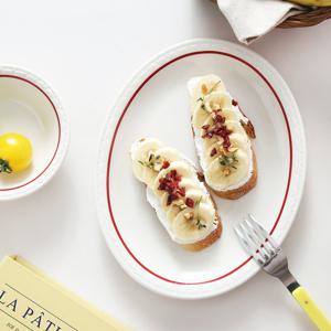 시라쿠스 쉐난고 카디날 오발 타원 접시 25cm 1p