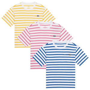 노스페이스키즈 글랜 스트라이프 반팔 라운드 티_NT7UR01