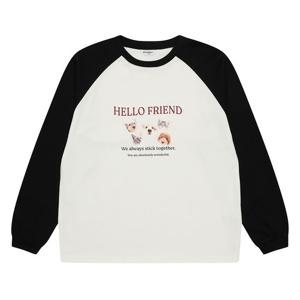 [에꼴리에] 여자 가을이월 프렌즈전사배색라글란티(25A3457)