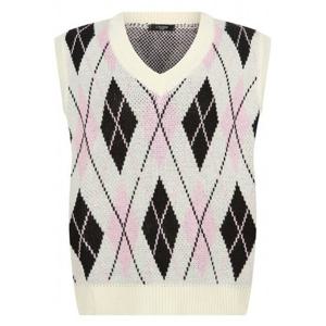 [레코브](레코브) 아가일 브이넥 니트 베스트(LC41C3KV002X)