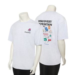 디스커버리 공용 피크닉 등판 그래픽 반팔티셔츠 멜란지그레이 DXRS5A043 DXRS5A043MGL