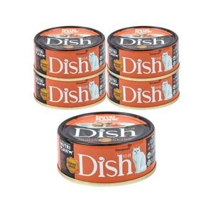 동원 뉴트리플랜 디쉬 흰살참치 연어 85g x 5개 / 고양이캔 습식