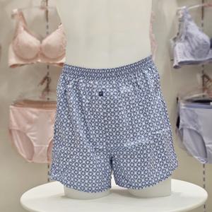 [트라이엄프] 블루 사슬 80수 실켓면 트렁크 팬티 TEMTK111 BU