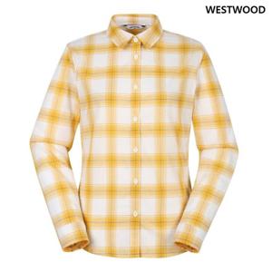 [웨스트우드] 여성 우븐 패턴 체크 셔츠_WO1WCTW416 YE
