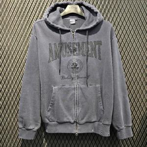 엠할리데이 HC03 빈티지 레터링 후드집업  남여공용 MP1TU062