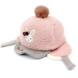 토끼방한캡모자 로라앨리 루아 숏캡 아동겨울 뽀글이모자 MA1046