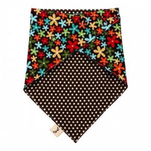 유아스카프 국내제작 순면 양면스카프 미니꽃 턱받이 스카프빕