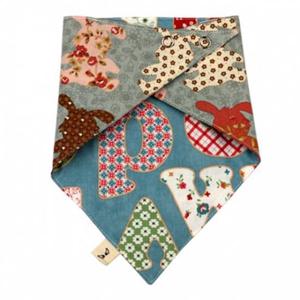 유아스카프 국내제작 순면 양면스카프 토끼인형 턱받이 스카프빕