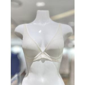 [엘르] 아이보리 세미 딥 브이 메쉬 브라 EDWBR564IV