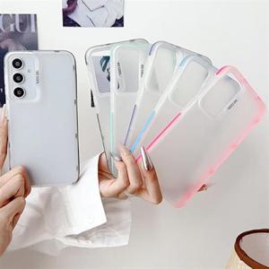 갤럭시A36 5G A366 컬러 프레임 슬림 매트 반투명 젤리 케이스