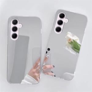 갤럭시A36 5G A366 심플 미러 젤리 거울 핸드폰 케이스