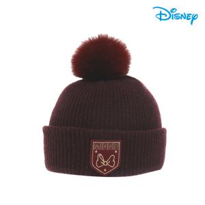 [디즈니골프]여성 와펜 퍼 방울 비니 모자 DM3LAC006
