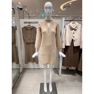 [밸리걸] 진주 포인트 니트 원피스 803180