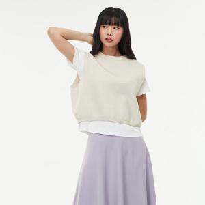 [랩]오버핏 베이직 니트 조끼(AQ1KV222)