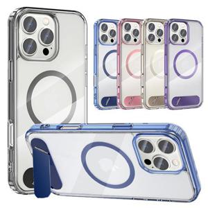 아이폰15 프로맥스 킥스탠드 투명 맥세이프 범퍼 젤하드 케이스