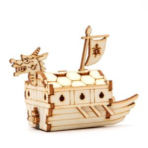 DIY 나무 모형 조립 키트 달려라 아기 거북선 YM861-1