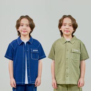 [차일디] 아웃도어프로덕츠키즈 (OD252ISH18) 시어서커 반팔 셔츠 택1