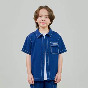[차일디] 아웃도어프로덕츠키즈 (OD252ISH18 NVY) 시어서커 반팔 셔츠 네이비