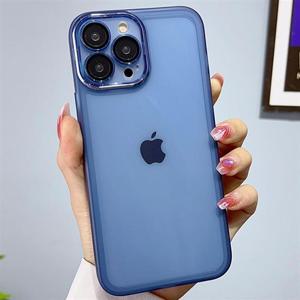 아이폰8 플러스 카메라 렌즈보호커버 컬러풀 투명 핸드폰 케이스