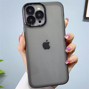 아이폰7 플러스 카메라 렌즈보호커버 컬러풀 투명 핸드폰 케이스