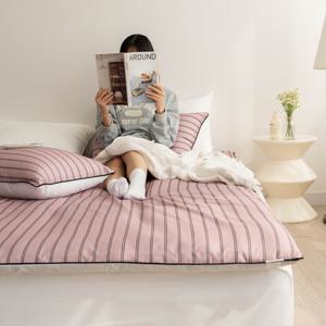 아토앤알로 뉴트럴 스트라이프 먼지없는 홑겹 토퍼커버 SS