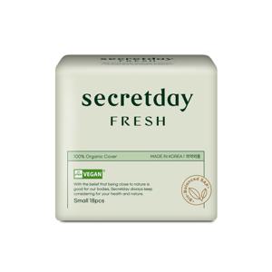 [시크릿데이]시크릿데이 프레쉬 유기농 비건 생리대 소형 (18개