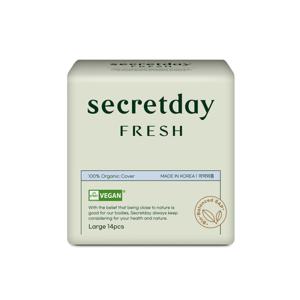 [시크릿데이]시크릿데이 프레쉬 유기농 비건 생리대 대형 (14개