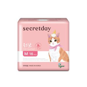 [시크릿데이]시크릿데이 러브 플러스 생리대 중형 (16개입)
