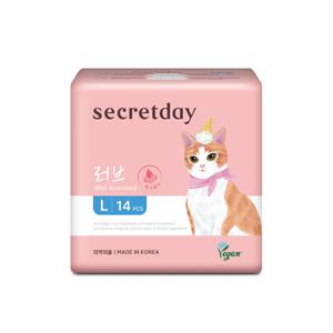 [시크릿데이]시크릿데이 러브 플러스 생리대 대형 (14개입)