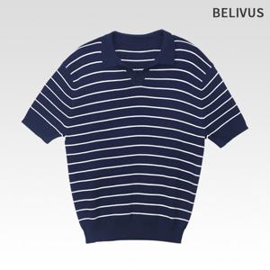 [빌리버스]남성 반팔 카라 스프라이트 니트 티셔츠 910VXR