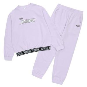 [에스핏]밴딩맨투맨 조거 세트 상하복 - 라벤더 (SJZ101FKTR02)_
