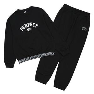 [에스핏]밴딩맨투맨 조거 세트 상하복 - 블랙 (SJZ101FKTR01)_CJ