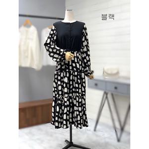 [애티쉬]패턴 레이어드 롱원피스 BOP1R815_OD